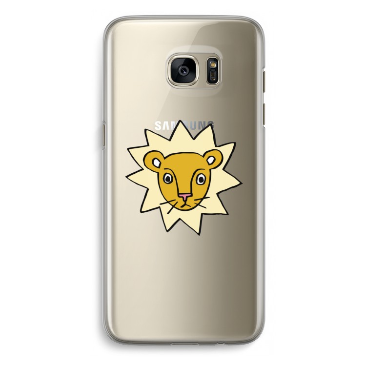Kleine leeuw: Samsung Galaxy S7 Edge Transparant Hoesje