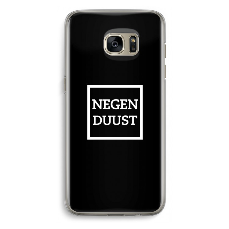 Negenduust black: Samsung Galaxy S7 Edge Transparant Hoesje