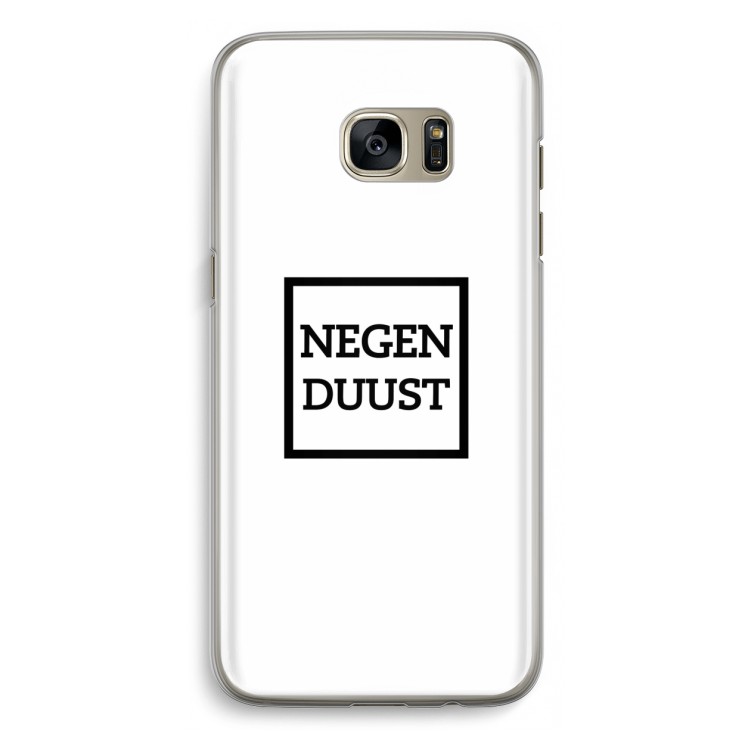 Negenduust vierkant: Samsung Galaxy S7 Edge Transparant Hoesje