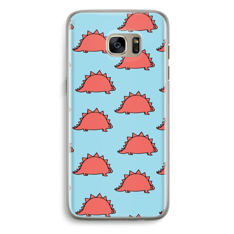 Dinosawrr: Samsung Galaxy S7 Edge Transparant Hoesje