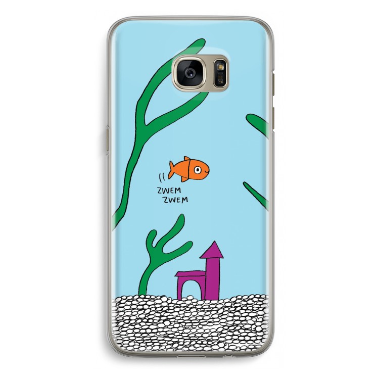 Aquarium: Samsung Galaxy S7 Edge Transparant Hoesje