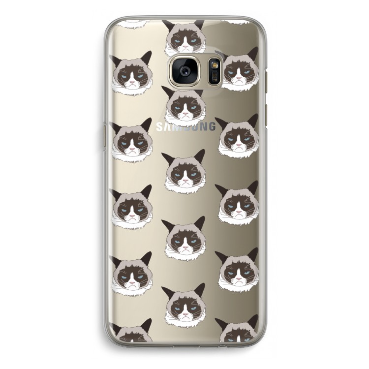 It's a Purrr Case: Samsung Galaxy S7 Edge Transparant Hoesje