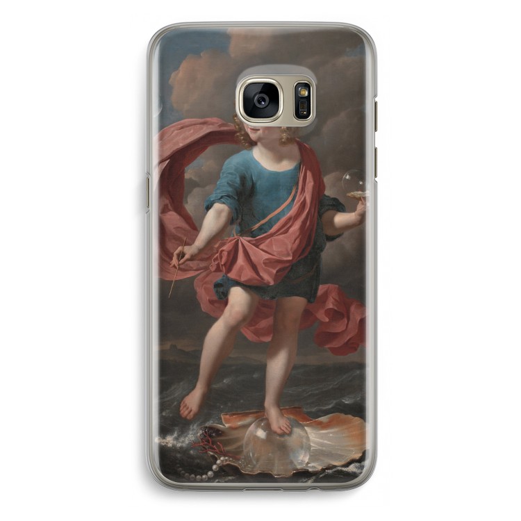 Soap Bubbles: Samsung Galaxy S7 Edge Transparant Hoesje