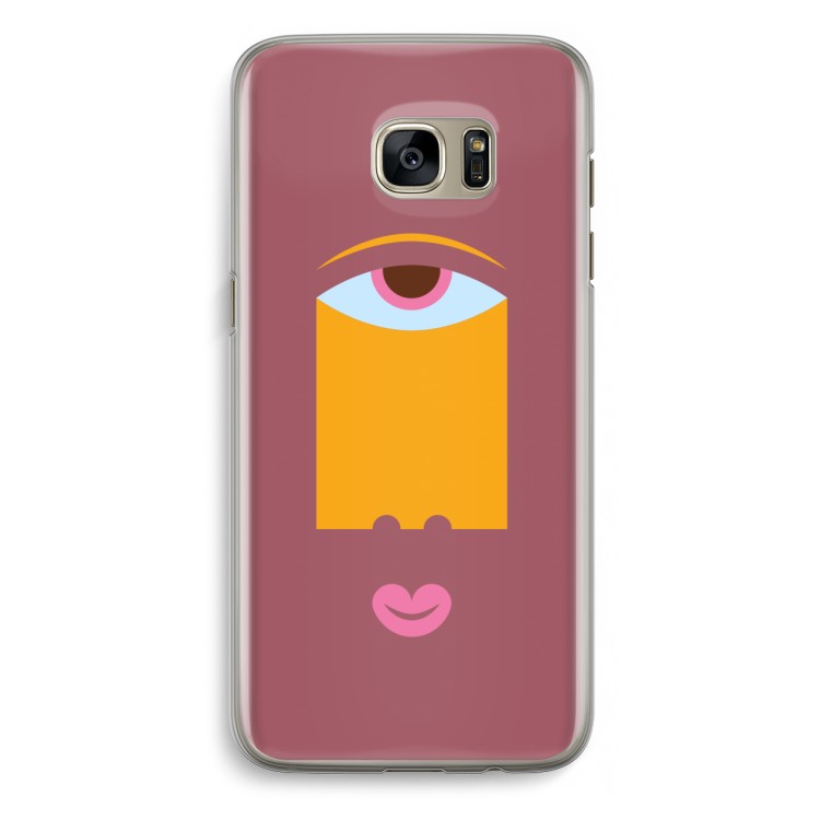 Mono V: Samsung Galaxy S7 Edge Transparant Hoesje