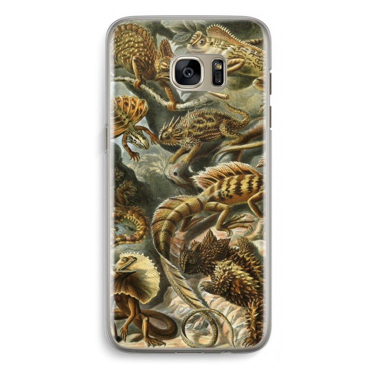 Haeckel Lacertilia: Samsung Galaxy S7 Edge Transparant Hoesje