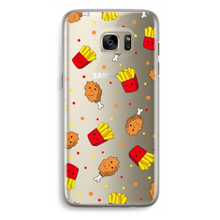Chicken 'n Fries: Samsung Galaxy S7 Edge Transparant Hoesje