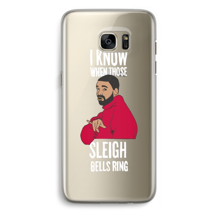 Sleigh Bells Ring: Samsung Galaxy S7 Edge Transparant Hoesje