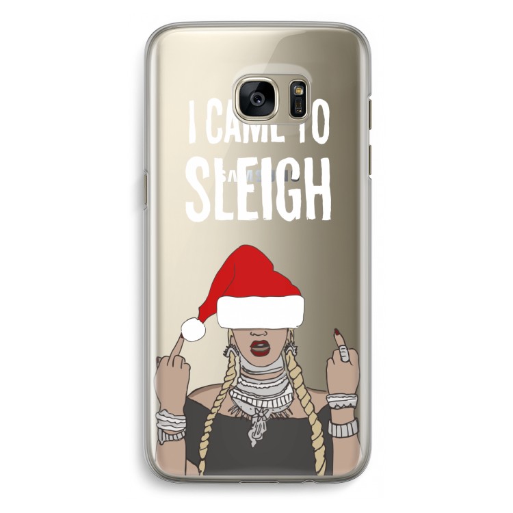 Came To Sleigh: Samsung Galaxy S7 Edge Transparant Hoesje