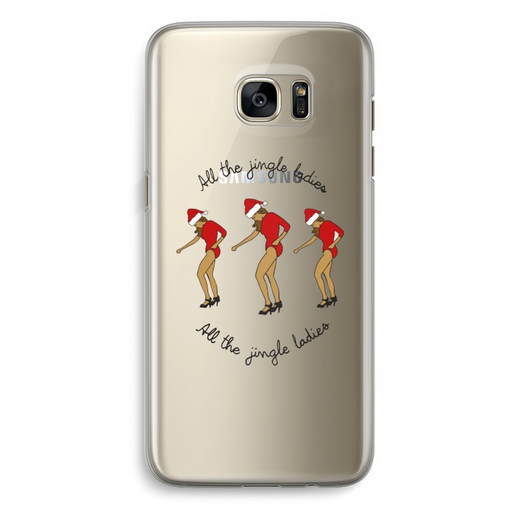 Jingle Ladies: Samsung Galaxy S7 Edge Transparant Hoesje
