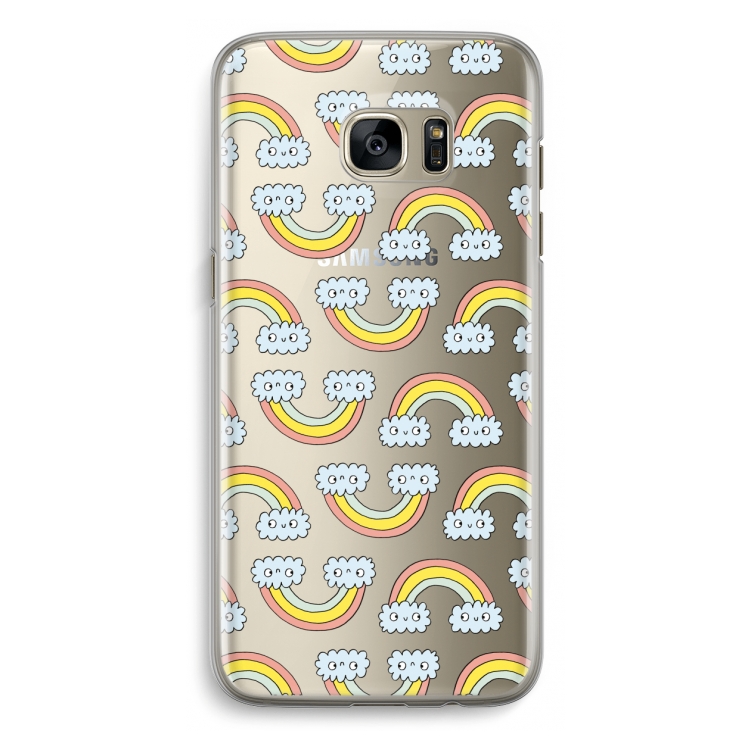 Regenboog: Samsung Galaxy S7 Edge Transparant Hoesje