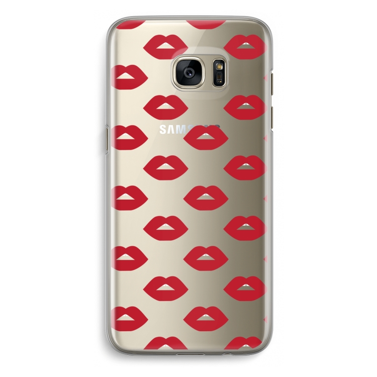 Lips: Samsung Galaxy S7 Edge Transparant Hoesje