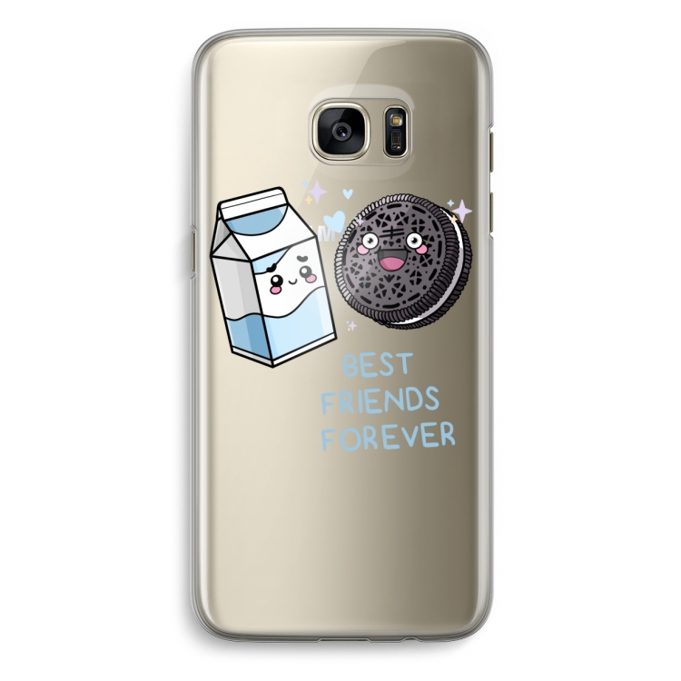 Best Friend Forever: Samsung Galaxy S7 Edge Transparant Hoesje