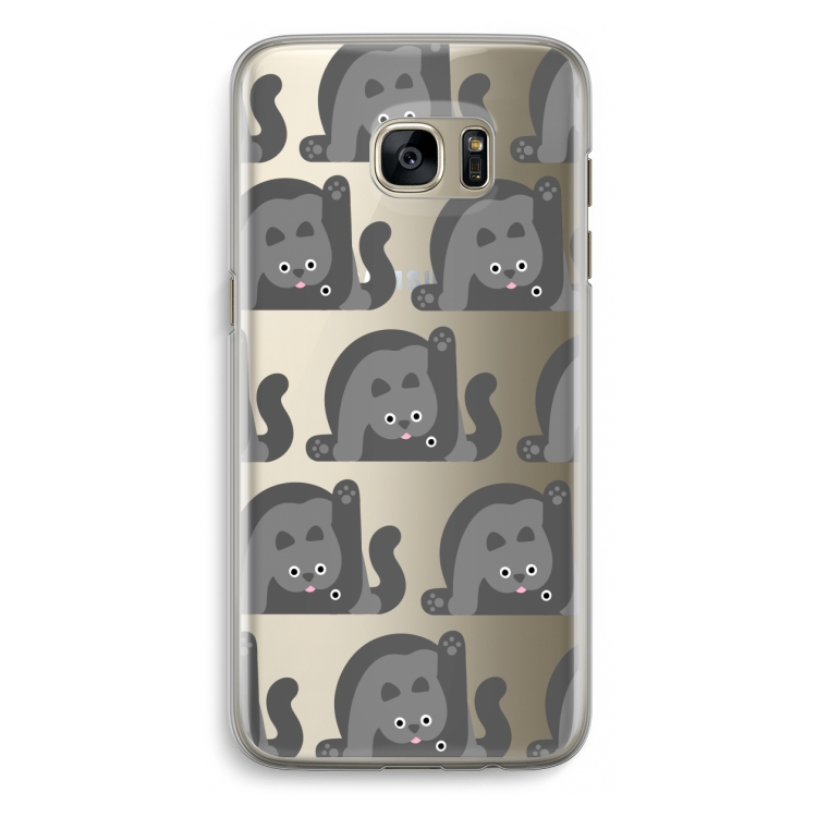 Cats: Samsung Galaxy S7 Edge Transparant Hoesje