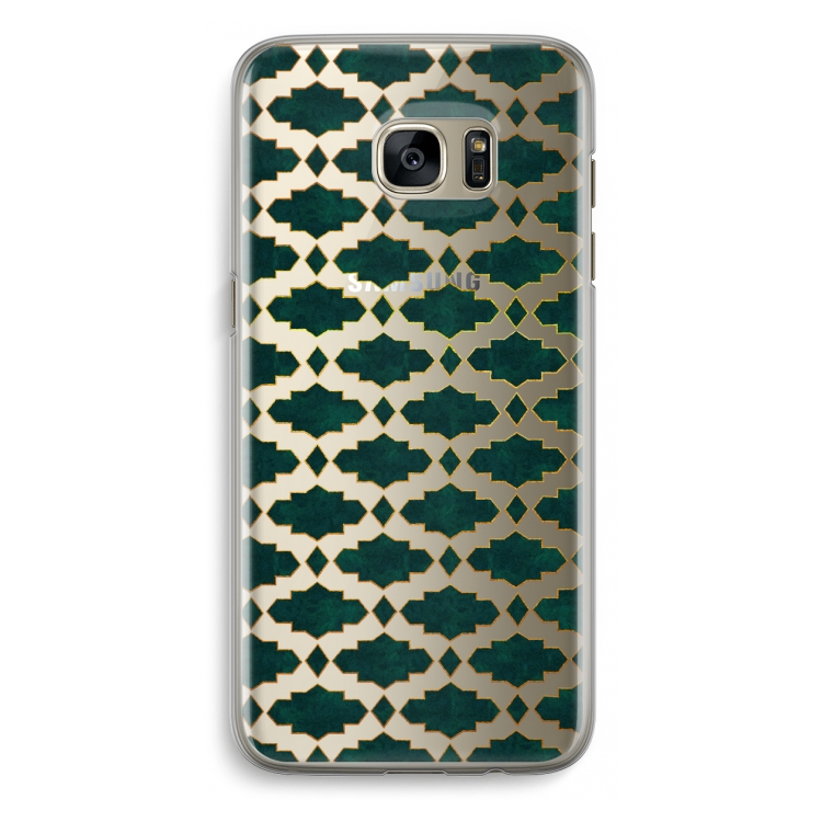 Moroccan tiles: Samsung Galaxy S7 Edge Transparant Hoesje