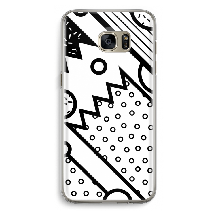 Pop Art #4: Samsung Galaxy S7 Edge Transparant Hoesje
