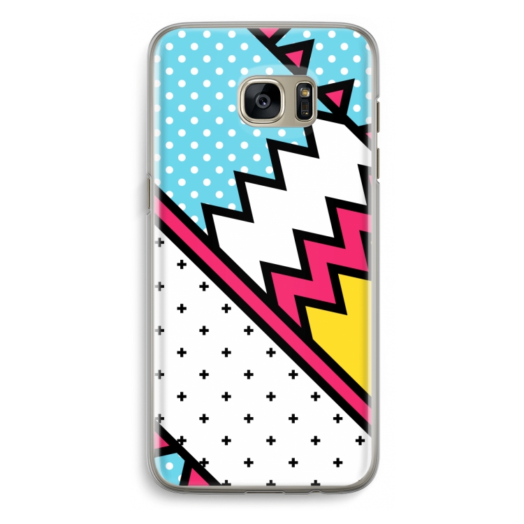 Pop Art #2: Samsung Galaxy S7 Edge Transparant Hoesje