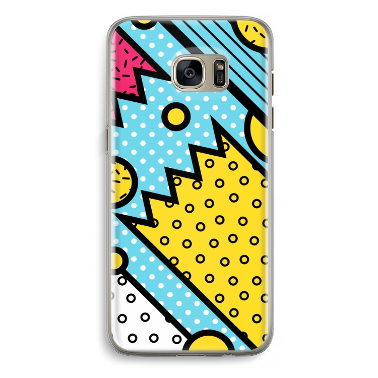 Pop Art #1: Samsung Galaxy S7 Edge Transparant Hoesje