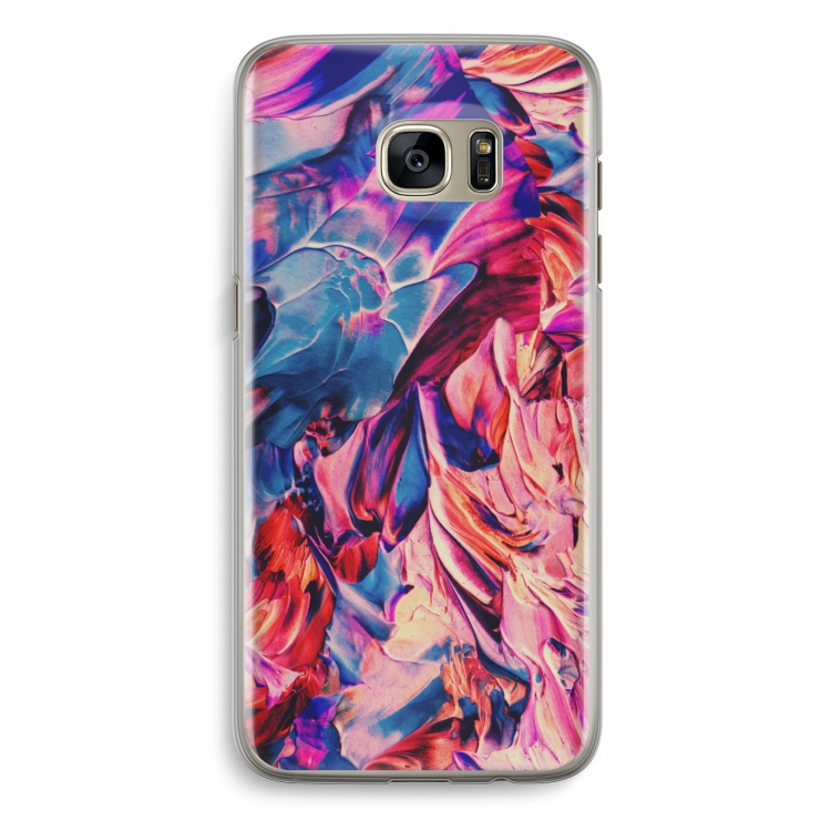 Pink Orchard: Samsung Galaxy S7 Edge Transparant Hoesje