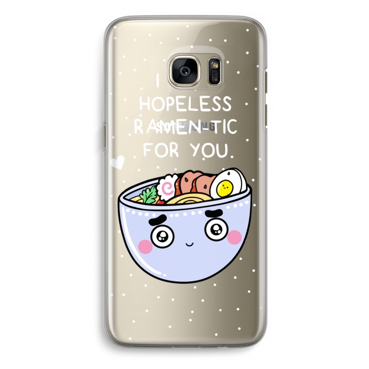 I'm A Hopeless Ramen-Tic For You: Samsung Galaxy S7 Edge Transparant Hoesje
