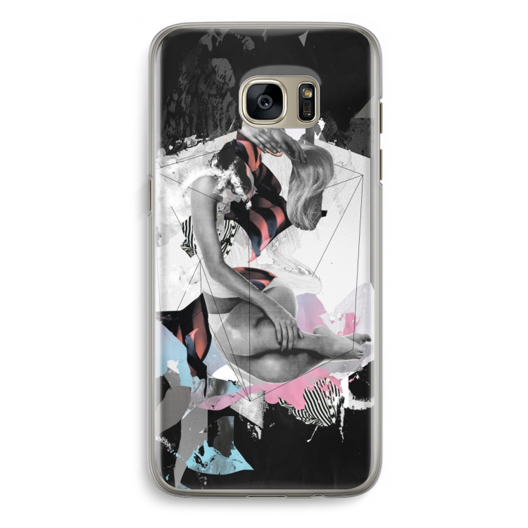Camouflage de sommeil: Samsung Galaxy S7 Edge Transparant Hoesje