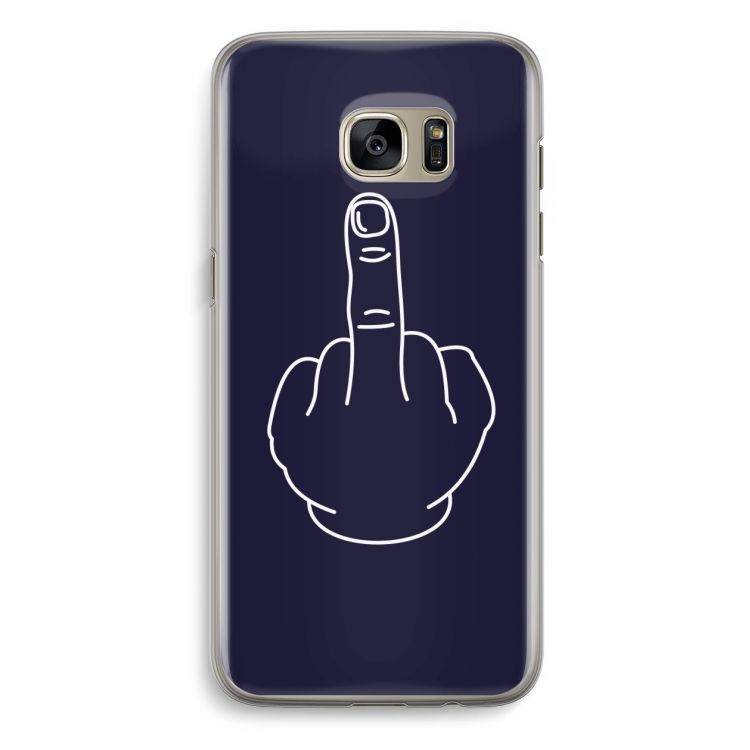 F**k U: Samsung Galaxy S7 Edge Transparant Hoesje