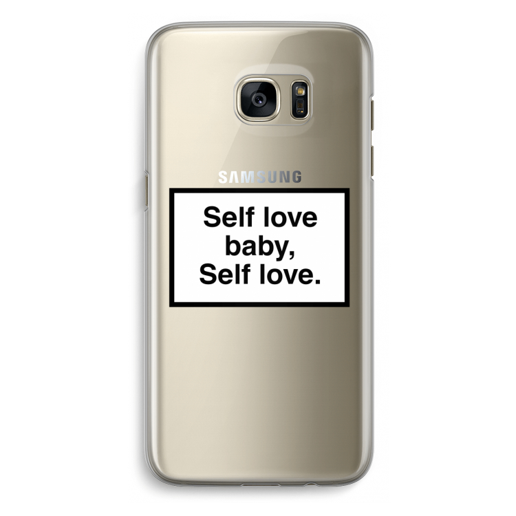 Self love: Samsung Galaxy S7 Edge Transparant Hoesje