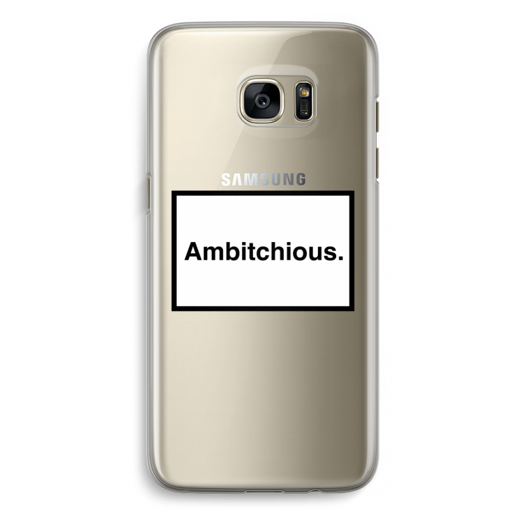 Ambitchious: Samsung Galaxy S7 Edge Transparant Hoesje