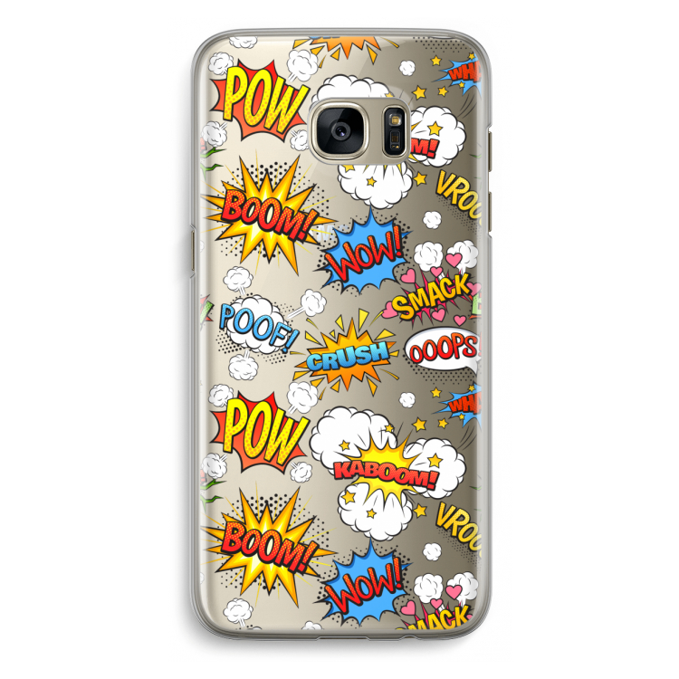 Pow Smack: Samsung Galaxy S7 Edge Transparant Hoesje