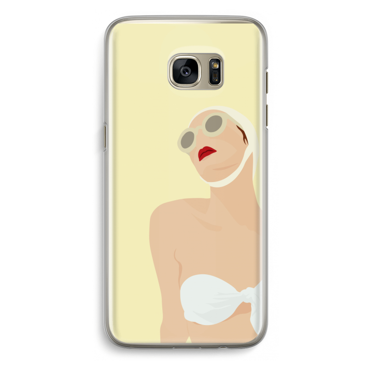 Summer: Samsung Galaxy S7 Edge Transparant Hoesje