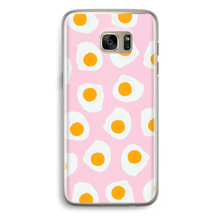 Dancing eggs: Samsung Galaxy S7 Edge Transparant Hoesje