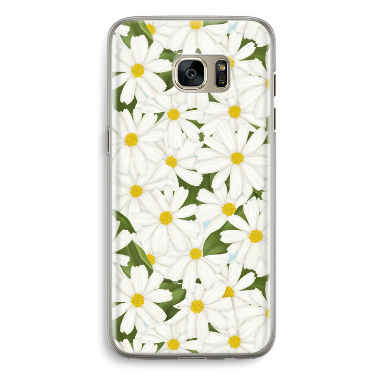Summer Daisies: Samsung Galaxy S7 Edge Transparant Hoesje