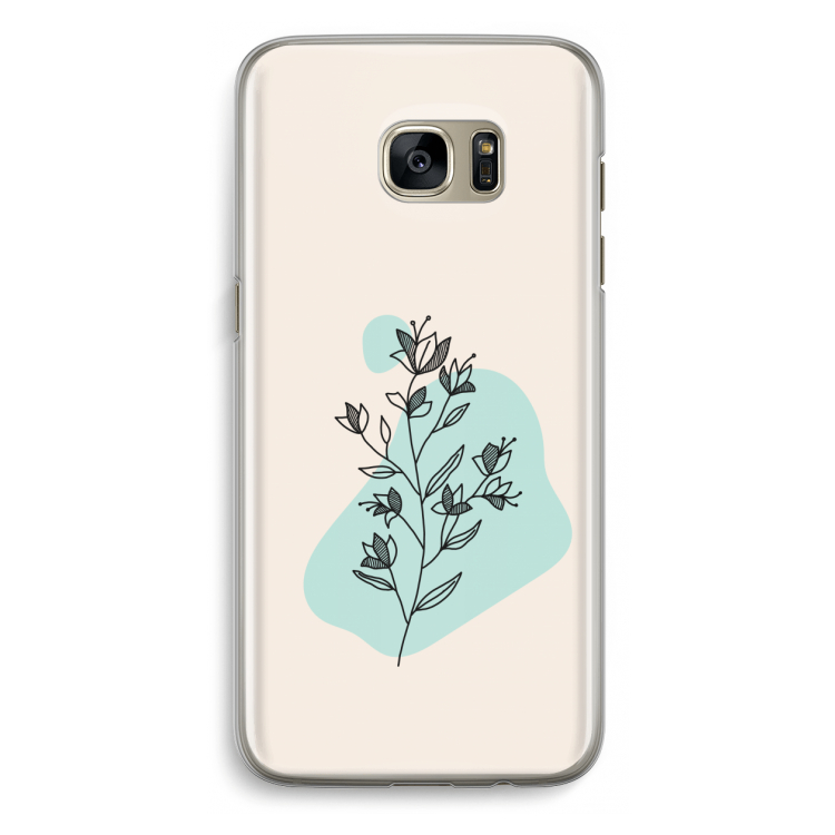 Violets are blue: Samsung Galaxy S7 Edge Transparant Hoesje