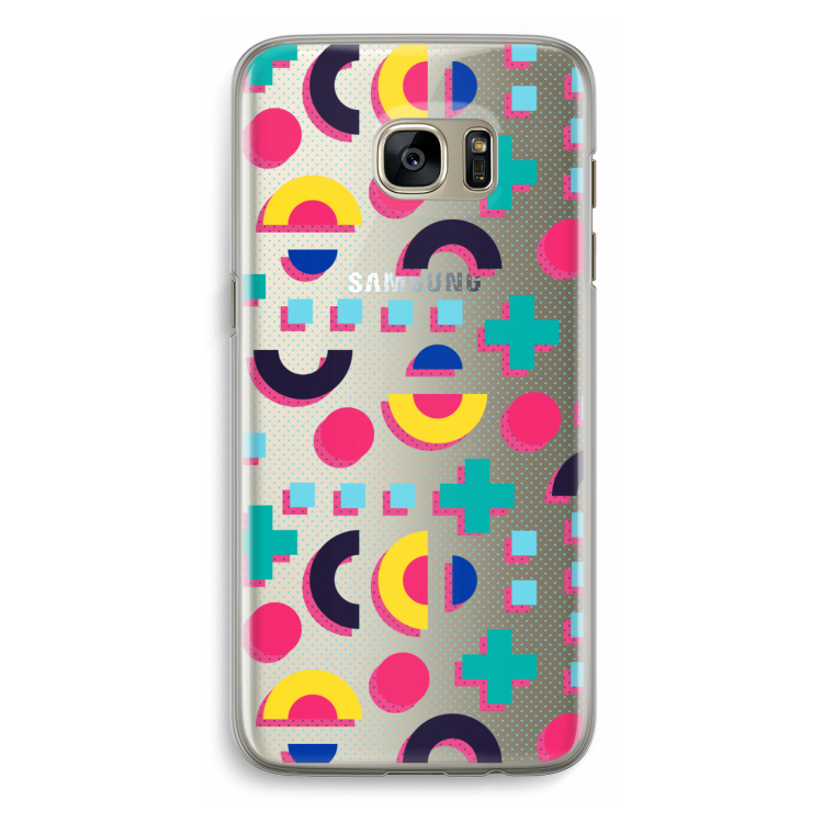 8-bit N°2: Samsung Galaxy S7 Edge Transparant Hoesje