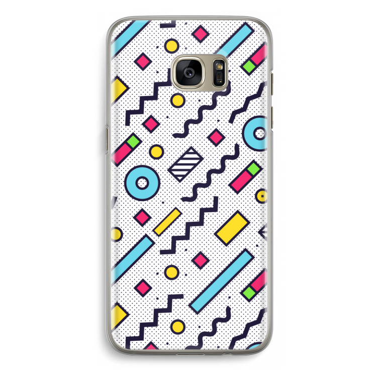 8-bit N°8: Samsung Galaxy S7 Edge Transparant Hoesje