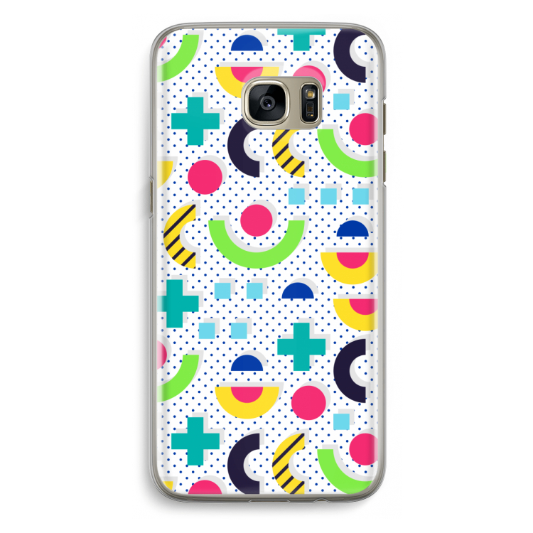 8-bit N°1: Samsung Galaxy S7 Edge Transparant Hoesje
