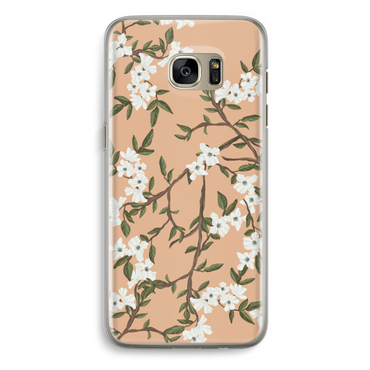 Blossoming spring: Samsung Galaxy S7 Edge Transparant Hoesje