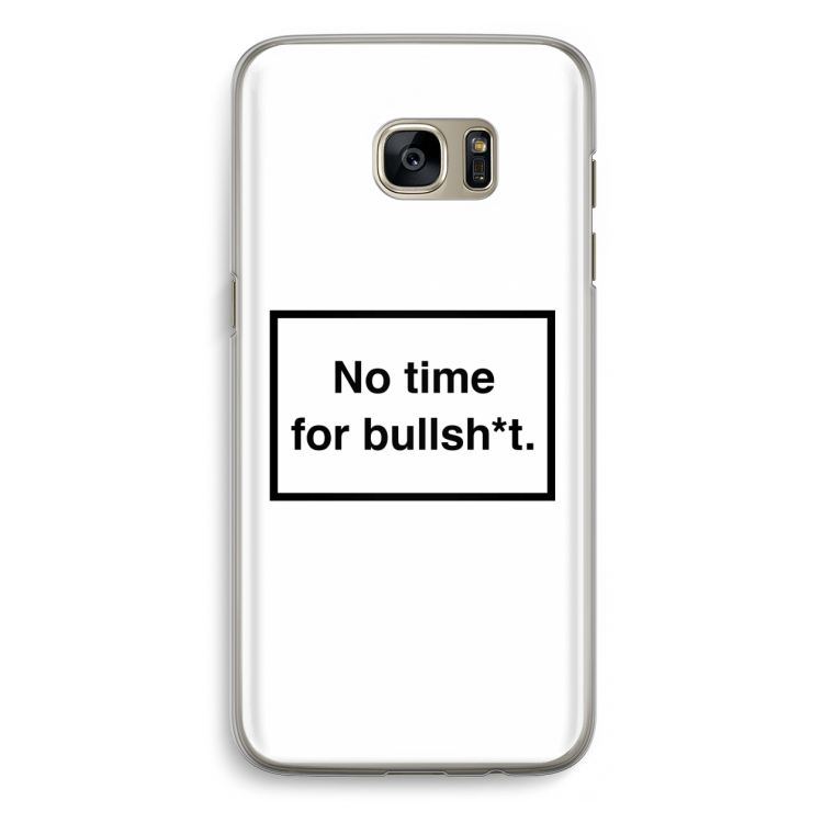 No time: Samsung Galaxy S7 Edge Transparant Hoesje