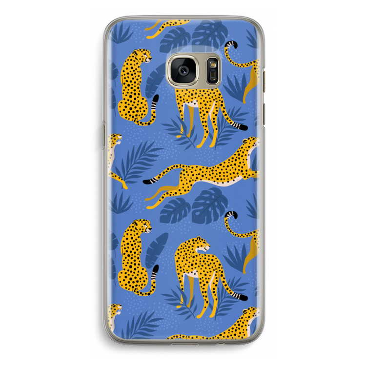 Luipaard: Samsung Galaxy S7 Edge Transparant Hoesje