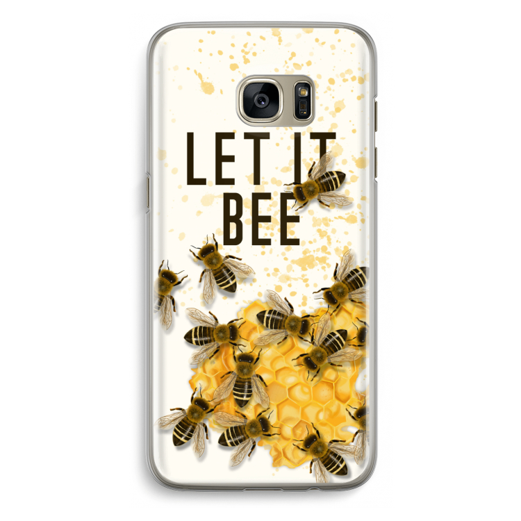 Let it bee: Samsung Galaxy S7 Edge Transparant Hoesje