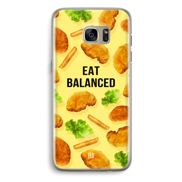 Eat Balanced: Samsung Galaxy S7 Edge Transparant Hoesje