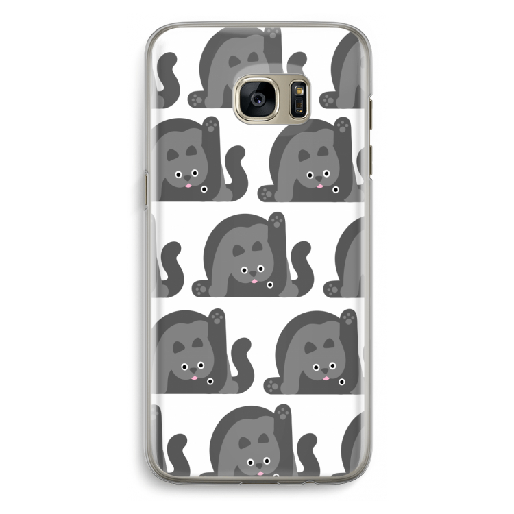 Cats: Samsung Galaxy S7 Edge Transparant Hoesje