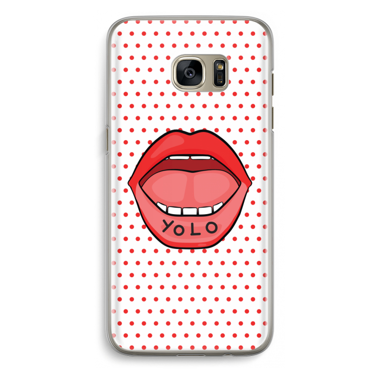 Yolo Denise: Samsung Galaxy S7 Edge Transparant Hoesje