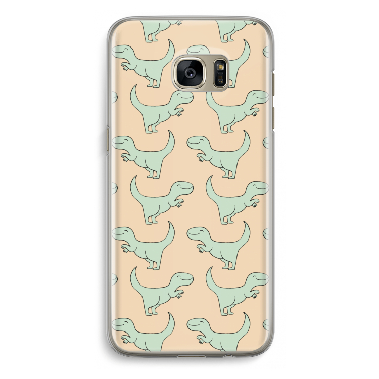 Dinos: Samsung Galaxy S7 Edge Transparant Hoesje