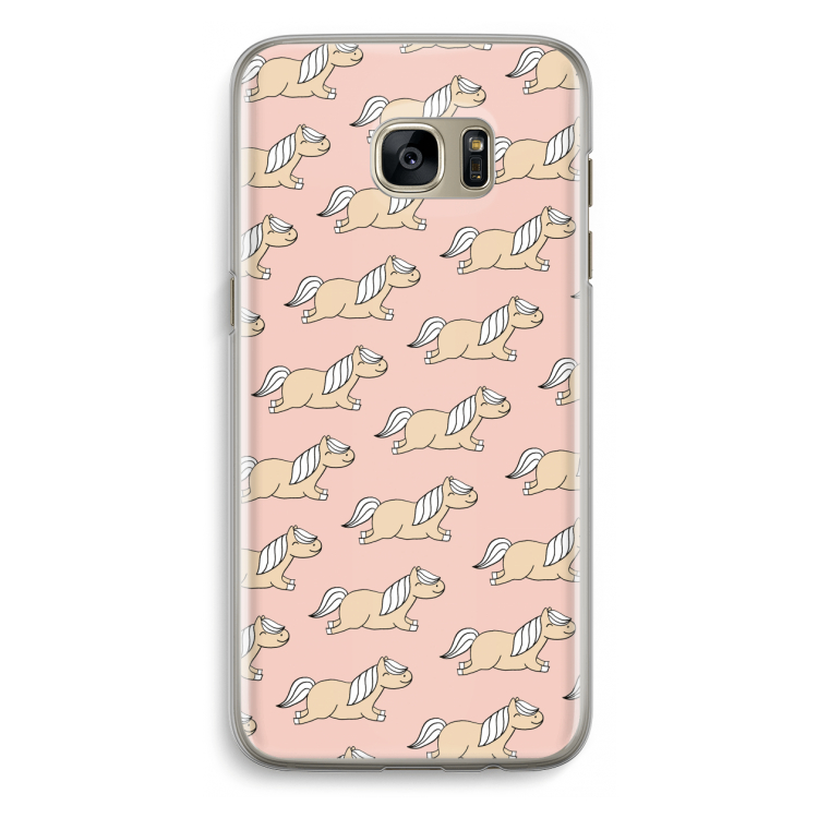 Ponys: Samsung Galaxy S7 Edge Transparant Hoesje