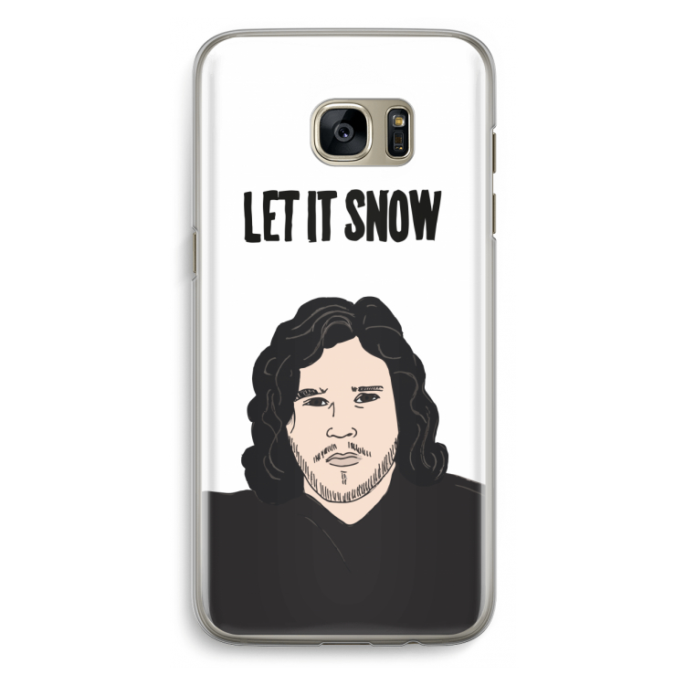 Let It Snow: Samsung Galaxy S7 Edge Transparant Hoesje