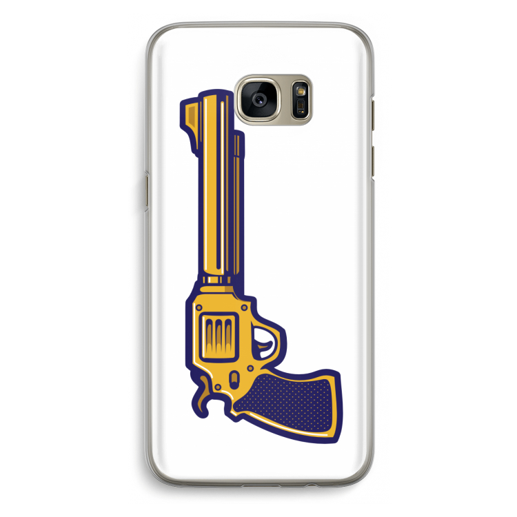 Pew Pew Pew: Samsung Galaxy S7 Edge Transparant Hoesje