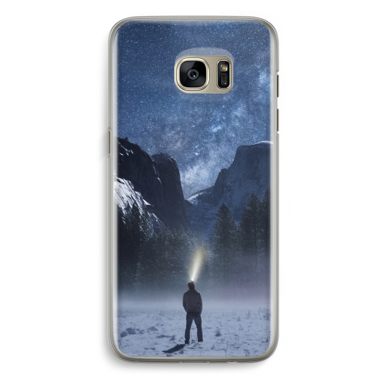 Wanderlust: Samsung Galaxy S7 Edge Transparant Hoesje