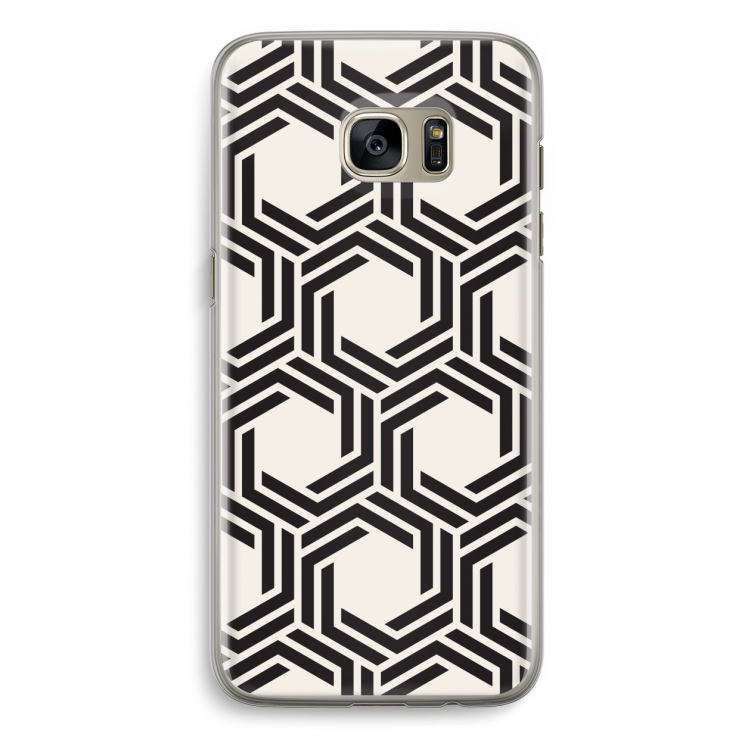 Geometrisch patroon: Samsung Galaxy S7 Edge Transparant Hoesje