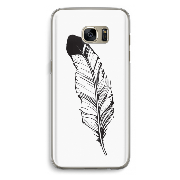 Pluim: Samsung Galaxy S7 Edge Transparant Hoesje