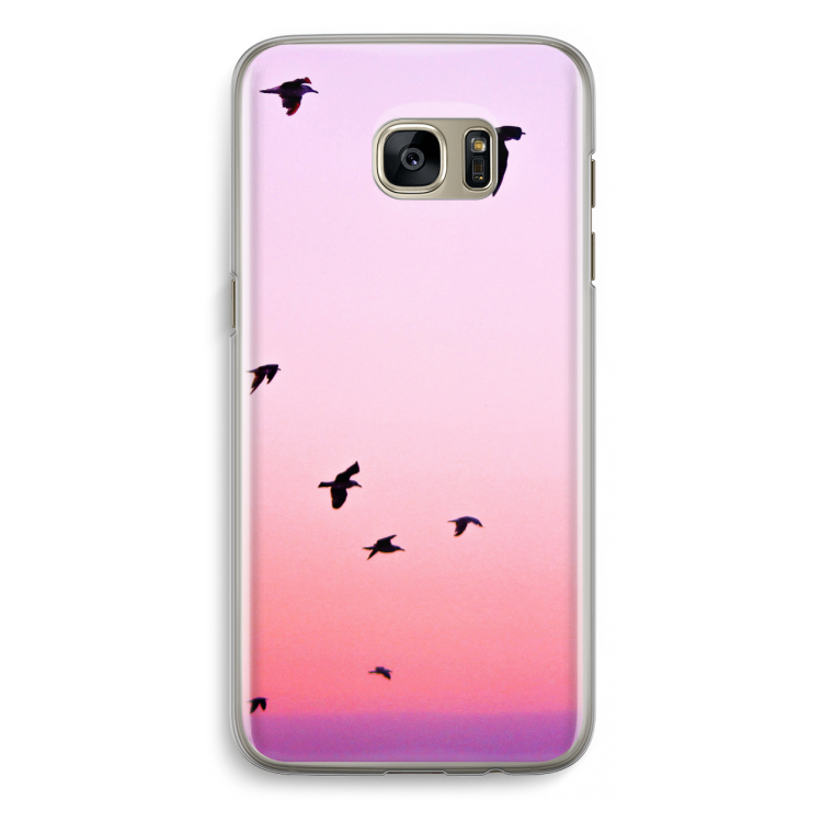 Fly away: Samsung Galaxy S7 Edge Transparant Hoesje